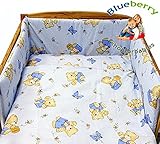 BlueberryShop 2 pcs BABY COT BED BUNDLE BEDDING SET DUVET+PILLOW COVERS 90 x 120 cm (35.5" x 47") ( 