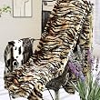 Blancho Bedding - [Animal Tiger] Micro Mink Throw Blanket with 14.5 OZ filling (50 by 70 inches)
