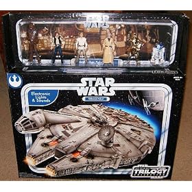 Star Wars Millennium Falcon Electronic Playset with 6 Crew Action Figures! by 