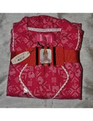Victorias Secret Pajama Set Pajamas Pink Snowflake M Medium
