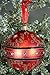 Waterford Holiday Heirlooms Christmas Majestic Scroll Ball #155136 Ornament, Red with Gold Scroll & Crysals