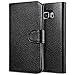 Galaxy S6 Edge Plus Case, i-Blason Slim Leather Wallet Book Cover with Stand Feature and Credit Card ID Holders for Samsung Galaxy S6 Edge Plus + (Black)
