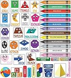 Mona Melisa Designs Peel, Play and Learn Wall Play Set, Colors/Shapes