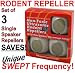 Ultrasonic Rodent Repeller Direct Plug In: Save with Set of 3 Single Speaker Units with Unique SWEPT Frequency