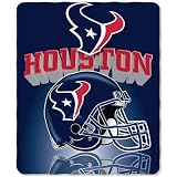 Houston Texans NFL Light Weight Fleece Blanket (Grid Iron) (50"x60")