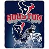 Houston Texans NFL Light Weight Fleece Blanket (Grid Iron) (50"x60")