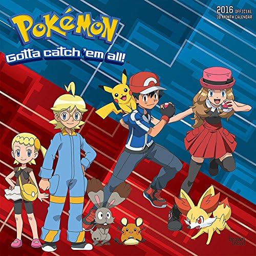 2016 Pokemon Official Wall Calendar