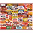 Candy Wrappers Favorites Collage 1000 piece jigsaw puzzle 24" x 30"