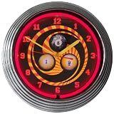 Billiards 189 Balls Neon Clock