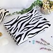 [Animal Zebra - White] Coral Fleece Throw Blanket (59.1 by 78.7 inches)