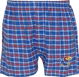 Kansas Jayhawks Match-up Flannel Boxer Shorts