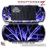 Lightning Blue WraptorSkinz Skin and Screen Protector Kit fits Sony PSP Sli ....
