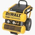 DEWALT D55154 Heavy-Duty 1.1 HP Continuous 4 Gal Electric Wheeled Dolly-Style Air Compressor with Panel