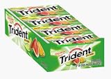 Trident Gum Sugar Free Twist Watermelon - 18 Sticks/Pack, 12 Pack