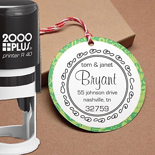 First and last name personalized self inking address stamp