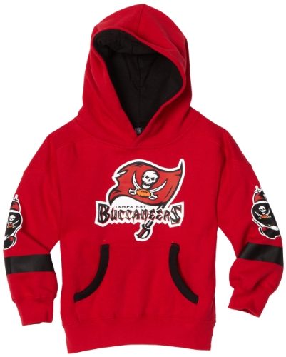 NFL Boys' Tampa Bay Buccaneers Qb Jersey Hoodie - R16Ntt18 (Red, 4)