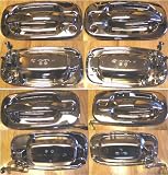 2001-2007 Chevrolet Silverado Crew Cab Tahoe Chrome Outside Door Handle Set Four Door replaces OEM