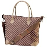 Checkered Tapestry Shopping Bag