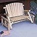 Lakeland Mills CFU139 Cedar Log Glider Natural