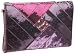 Melie Bianco Oversized Multi Sequins Clutch,Lilac,one size