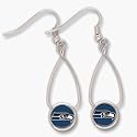 Seattle Seahawks French Loop Dangle Earrings