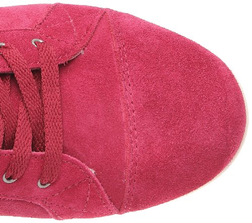 Crocs LoPro Suede Hi-top Sneaker, Chaussures montantes femme - Rouge (Pomegranate/Mulberry), 39-40 EU (W9 US)