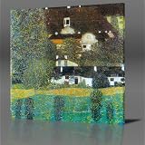 GUSTAV KLIMT Castle By The Attersee (2), Large Gallery Framed Canvas Art Poster Print Ready To Hang NEW