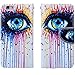 For iPhone 6 Plus / 6S Plus (5.5''), Urvoix(TM) Oil Painting Eye Wallet Leather Case Cover [Picture w/ Card Holder] [Magnetic Stand] for 5.5-inch iPhone 6PLUS/6SPlus (NOT fit iPhone6)