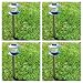 Super Bright Long Life Wireless Stainless Steel Cylinder Solar Garden Light E8023 - 8 Pcs