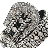 61QrcSZWvqL. SL160  Black Gorgeous Rhinestone Studded Fancy Belt Size Medium