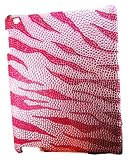 Pink Zebra Crystal & Rhinestone Ipad 2 Case By Jersey Bling