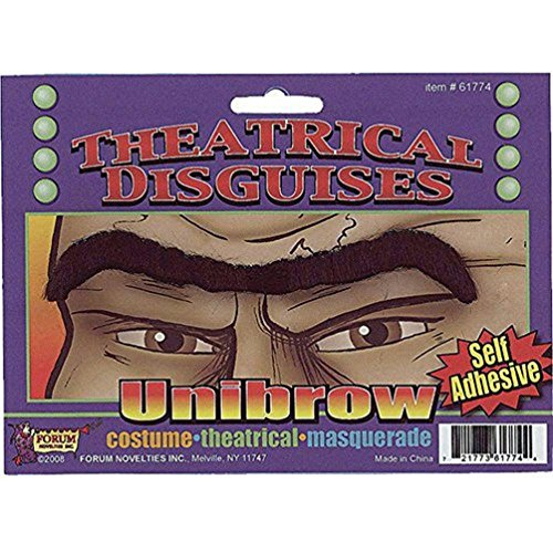 GSG 9 Black Self Adhesive Fake Unibrow Eyebrow