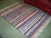 Silk Rag Area Rug Floor Mat Fringe Ends 4 Feet x 6 Feet
