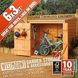 6×3 FT QUALITY SHIPLAP GARDEN BIKE SHED SHELTERED LOG TOOL STORE courtesy of Westmount Living: wooden garden storage units