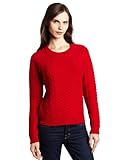 IMAGE OF Pendleton Women's Galway Pullover Sweater, Cheery Red, Large