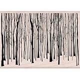 Hero Arts Winter Trees Pattern Woodblock Stamp