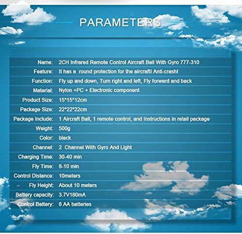 310 2Channel Remote Control Helicopter Flying Aircraft Ball Radio Ufo Toy 360 Degree Protection With Flashlight