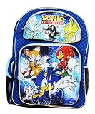Sega Sonic The Hedgehog Large Backpack Bag Tote 16" NEW STYLE
