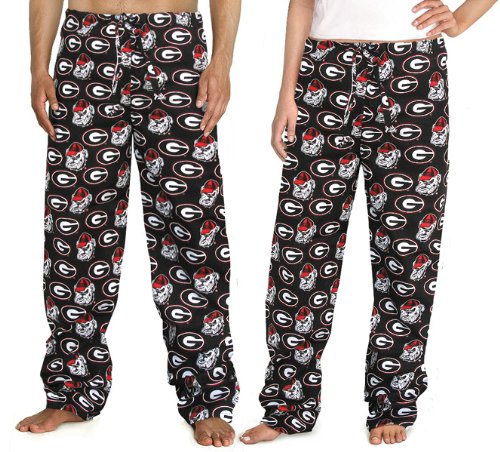 UGA University of Georgia Logo Scrub Pants DRAWSTRING BOTTOMS-Size XL 100% Natural Cotton - NOT a CHEAP BLEND - For HIM or HER