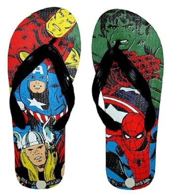 Avengers Marvel Comics Superheroes Mens Flip Flops Slippers | M ...