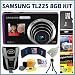 Samsung TL225 DualView 12.2MP Wide Angle Digital Camera in Purple + 8GB Accessory Kit