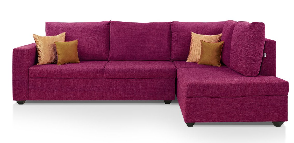 Comfort Couch Classic Sectional Sofa Set Magenta available at Amazon