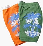 Review   / Swim Daddy Mens Swim Trunk - Palms