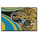 NFL Jacksonville Jaguars 39-Inch-by-59-Inch Taba Rug "Cosmic" Design