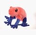 Plush Red Poison Dart Frog Cuddlekin 12"