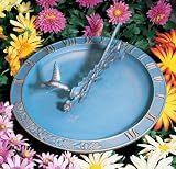 Hummingbird Sundial Birdbath in VerdigrisWhitehall-00568