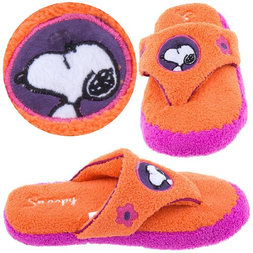 Snoopy Orange Thong Style Slippers for Women