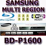New SAMSUNG BD-P1600 Multi Region Code Free DVD 123456 PAL/NTSC Blu Ray Zone A+B+C Player 100~240V 5