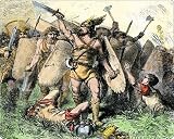 Mouse Mats of Ostrogoth invaders defeated at Taginae, 552 A.D from North Wind Picture Archives