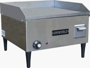 Uniworld UGR-4E 18inch H.D. Griddle - 110V- Single Thermostat